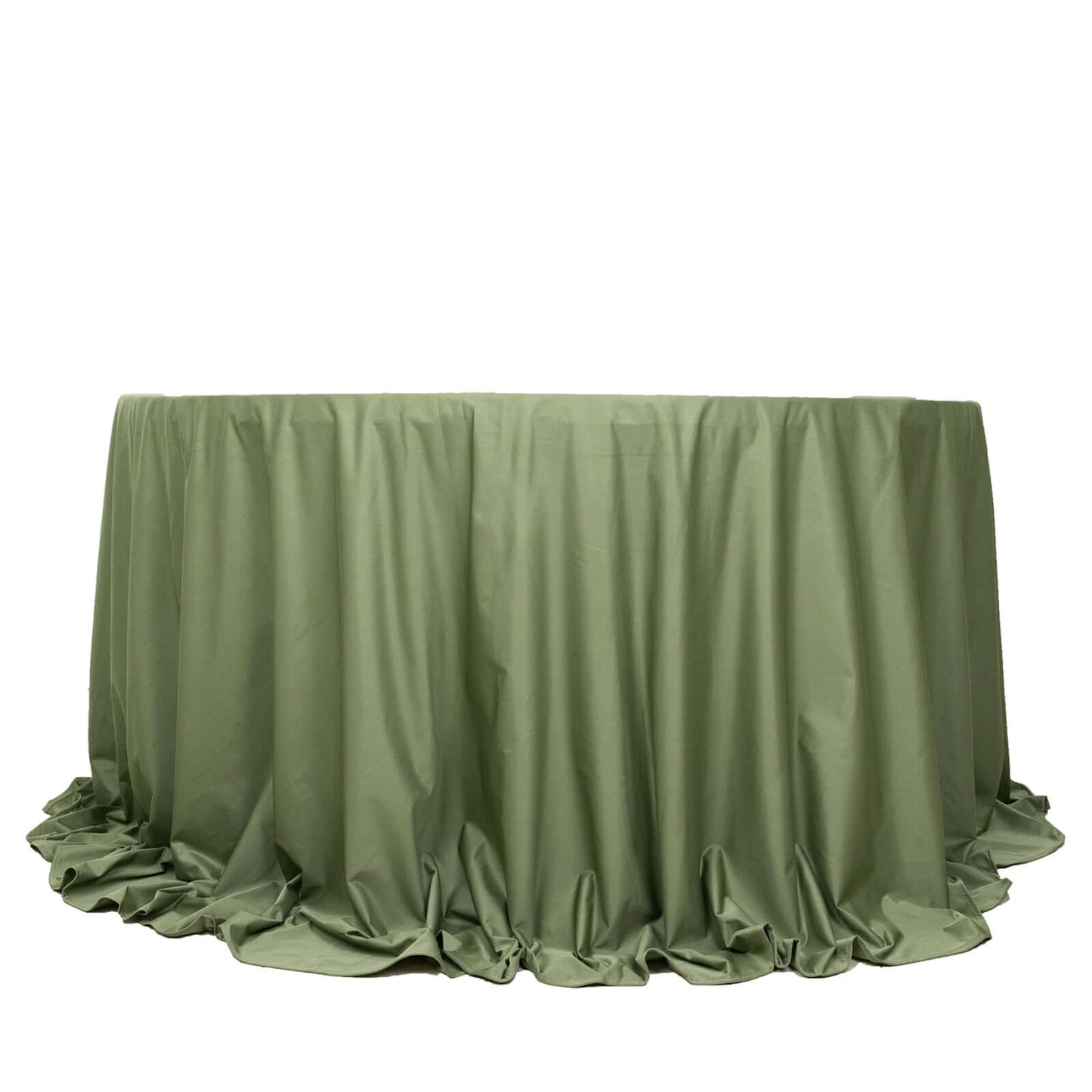 Scuba Round 132" Tablecloth Dusty Sage Green - Wrinkle Free & Stain Resistant Seamless Table Cover