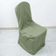 Polyester Slip On Banquet Chair Covers Dusty Sage Green - Stain-Resistant Reusable Durable Fabric