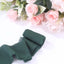2 Pack 6yds Hunter Emerald Green Silk-Like Chiffon Ribbon Roll, DIY Wedding Bouquet Linen Wrap
