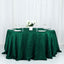 Taffeta 132" Round Tablecloth Hunter Emerald Green - Seamless Accordion Crinkle Table Cover