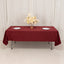 Lamour Satin 60"x102" Rectangle Tablecloth Burgundy - Durable & Silky Soft Feel Table Cover