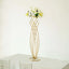 4ft Tall Gold Metal Wired Mermaid Tail Flower Frame Stand, Floral Display Wedding Centerpiece
