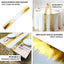 Disposable Table Runner Roll 108" Metallic Gold Foil Icicle Pattern - Stylish Non-Woven Table Decor for Special Occasions