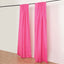 2 Pack Fuchsia Polyester Event Curtain Drapes, 10ftx8ft Backdrop Event Panels With Rod Pockets 130 GSM