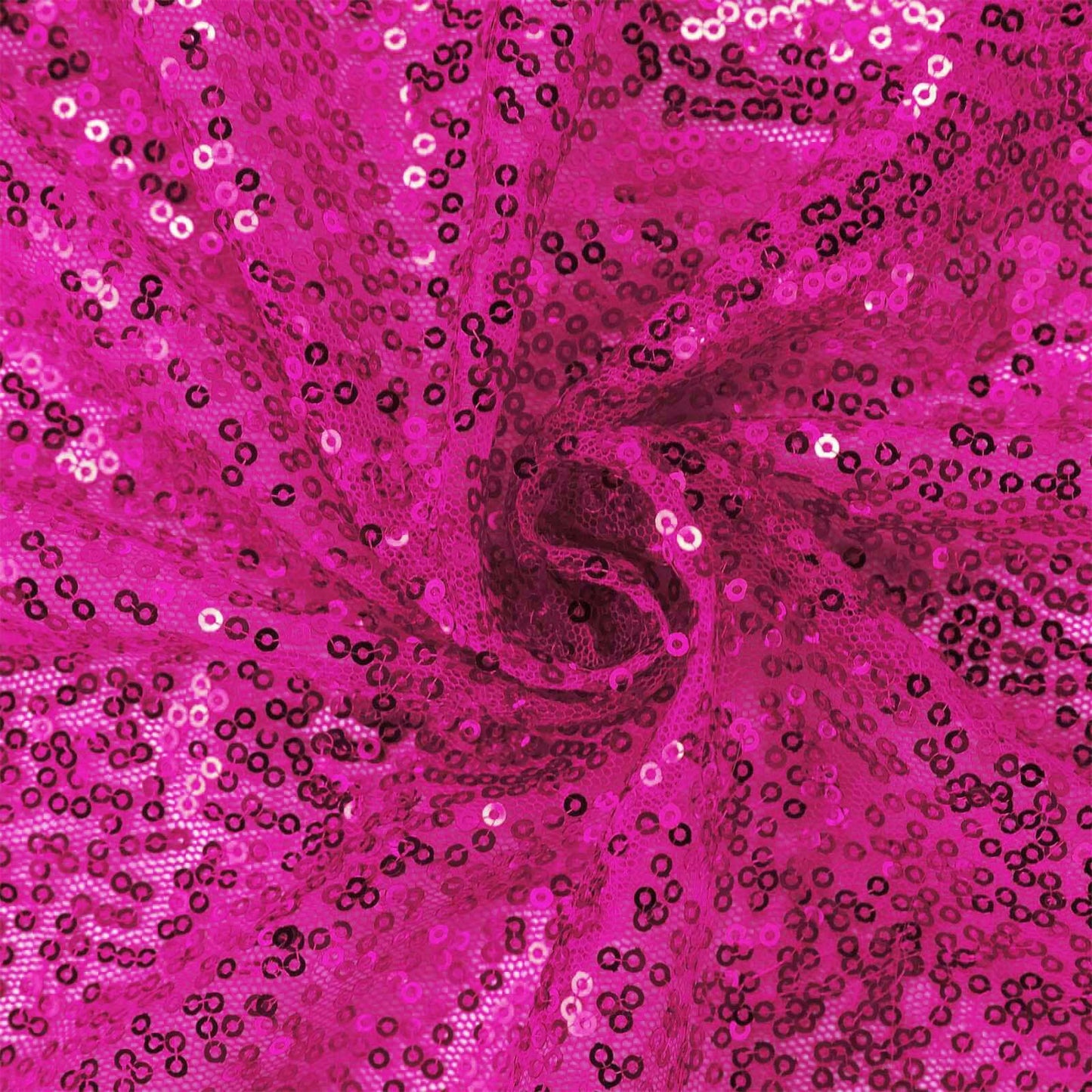 Sequin 12"x108" Table Runner Fuchsia - Glittering Design