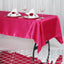 Satin Rectangular 60"x102" Tablecloth Fuchsia - Smooth and Lustrous Table Cover