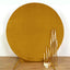 7.5ft Metallic Gold Soft Velvet Fitted Round Event Party Backdrop Cover
