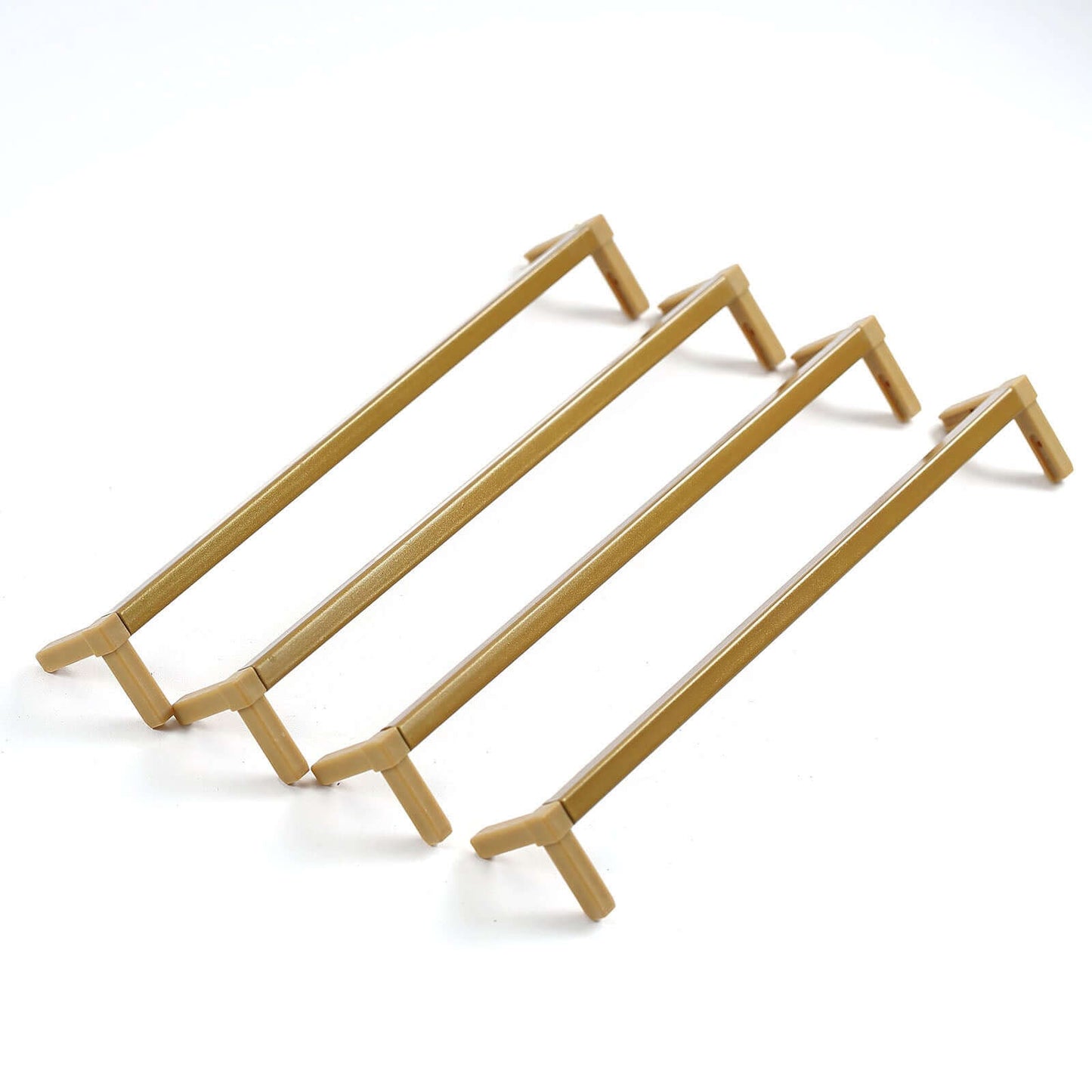 2-Pack Wedding Flower Stand Gold Metal Geometric Column Frame Rectangular - Versatile Floral Pedestal for Sophisticated Arrangements 12"