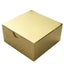 100 Pack 4"x4"x2" Gold Cake Cupcake Party Favor Gift Boxes, DIY