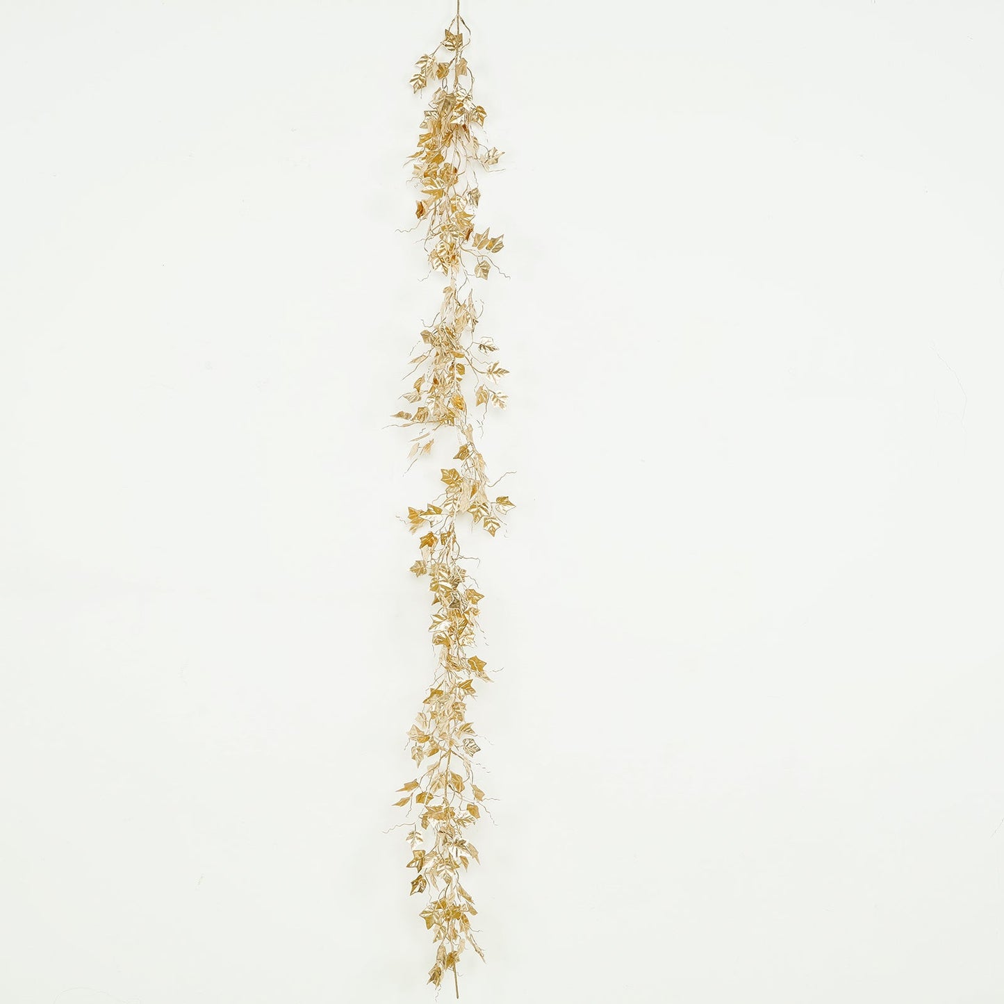 6.5ft Metallic Gold Artificial Ivy Leaves Garland - Hanging Vine for Table, Arch & Backdrop Decor