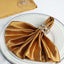5 Pack Satin 20"x20" Napkins Gold - Luxurious Shine & Smooth Dinner Napkins for Upscale Events
