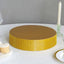 Metal Pedestal Cake Stand Round Design with Rhinestones Gold - Cupcake Holder and Dessert Table Centerpiece 14"