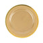 10-Pack Plastic 10" Round Dinner Plates in Gold - Disposable Party Plates for Classy Banquets & Special Occasions
