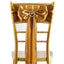 5 Pack Satin Chair Sashes Gold - Durable Chair Bows with Shiny Finish for Classy Event Chair Decor 6"x106"