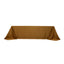 Lamour Satin 90"x156" Rectangle Tablecloth Gold - Luxurious, Soft Seamless Table Cover for Stylish Settings