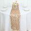 Big Payette Sequin 13"x108" Table Runner Matte Champagne - Dazzling Design