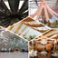 10ftx30ft Gold Sheer Ceiling Drape Curtain Panels Durable Flame Resistant Fabric