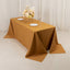 Premium Polyester 90"x132" Rectangle Tablecloth Gold - Seamless 220GSM Stain-Resistant Design for Luxurious Events