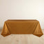 Scuba Rectangular 90"x132" Tablecloth Shimmering Gold - Wrinkle Free & Stain Resistant Seamless Table Cover for Weddings and Parties