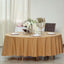 Polyester 108" Round Tablecloth Gold - Wrinkle-Resistant and Stylish Table Cover
