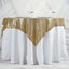 Sequin 60"x60" Table Overlay Square Tablecloth Gold - Luxe Wedding Table Topper