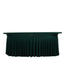 Spandex Rectangle 72"x30" Table Skirt Hunter Emerald Green with Wavy Skirt-Like Effect Table Cover