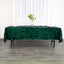 Sequin 60"x102" Rectangle Tablecloth Hunter Emerald Green - Big Payette Design for Modern Gatherings