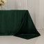 Lamour Satin 90"x132" Rectangle Tablecloth Hunter Emerald Green - Soft & Silk-Like Seamless Table Cover