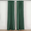 2 Pack Hunter Emerald Green Polyester Event Curtain Drapes, 10ftx8ft Backdrop Event Panels With Rod Pockets 130 GSM