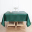 Satin 72"x72" Table Overlay Square Tablecloth Hunter Emerald Green - Smooth Finish Table Cover