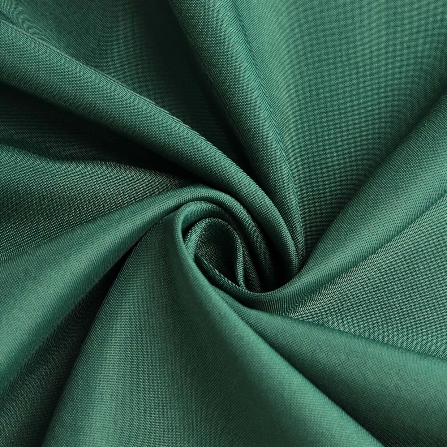Polyester 132" Round Tablecloth Hunter Emerald Green - Seamless Chic Table Cover