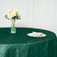Taffeta 120" Round Tablecloth Hunter Emerald Green - Seamless Accordion Crinkle Table Cover
