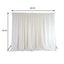 Ivory Chiffon Polyester Event Curtain Drapes, Dual Layer Divider Backdrop Event Panels with Rod Pockets - 20ftx10ft