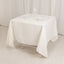 Cotton Blend 70"x70" Square Tablecloth Ivory - Wrinkle-Resistant Fabric Table Cover