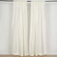 2 Pack Ivory Polyester Event Curtain Drapes, 10ftx8ft Backdrop Event Panels With Rod Pockets 130 GSM