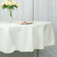 Premium Polyester 90" Round Tablecloth Ivory - Stain and Wrinkle-Resistant Design with 220GSM Thickness Table Cover