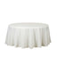 Polyester 132" Round Tablecloth Ivory - Seamless Chic Design Table Cover