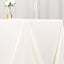 Scuba Rectangular 90"x156" Tablecloth Ivory - Wrinkle Free, Stain Resistant & Seamless Table Cover