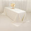 Cotton Blend 90"x156" Rectangle Tablecloth Ivory - Seamless Wrinkle-Resistant Table Cover