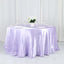 Satin 120" Round Tablecloth Lavender Lilac - Stylish Seamless Table Cover