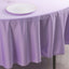 Scuba Round 90" Tablecloth Lavender Lilac - Wrinkle Free & Stain Resistant Table Cover