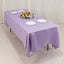 Lamour Satin 60"x102" Rectangle Tablecloth Lavender Lilac - Durable & Silky Soft Feel Table Cover