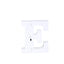 3D Marquee Letter "E" Warm White 6 LED Lights Gold - Chic Light-Up Decor for Events 6"