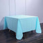 Polyester Square 90"x90" Tablecloth Light Blue - Wrinkle-Resistant & Durable Table Cover