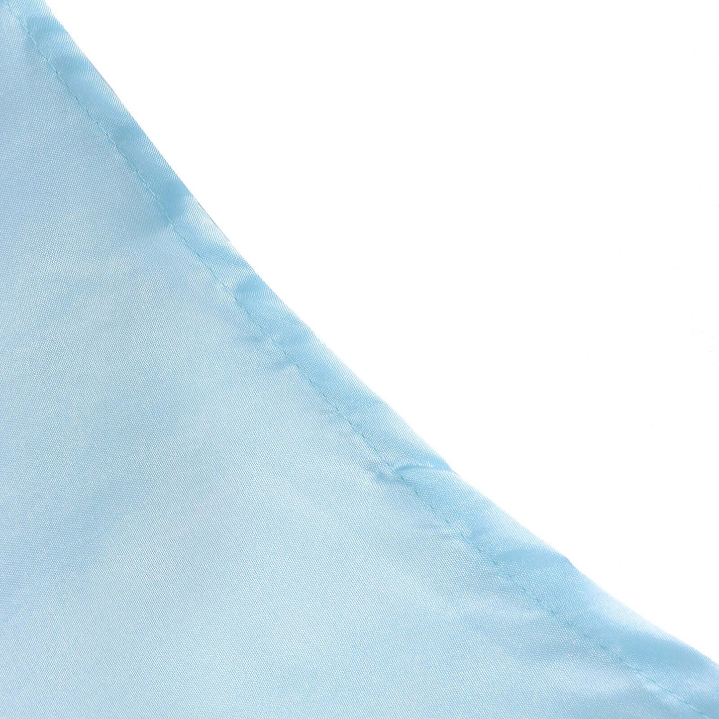 Satin Rectangular 60"x102" Tablecloth Light Blue - Smooth and Lustrous Table Cover