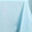 Polyester 90"x132" Rectangle Tablecloth Light Blue - Seamless Wrinkle-Resistant Table Cover