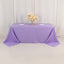 Premium Polyester 90"x132" Rectangle Tablecloth Lavender Lilac - Seamless 220GSM Stain-Resistant Table Cover