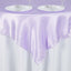 Satin 60"x60" Table Overlay Square Tablecloth Lavender Lilac - Smooth Silky Touch Table Cover