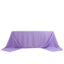 Premium Polyester 90"x156" Rectangle Tablecloth Lavender Lilac - Seamless 220GSM Stain-Resistant Table Cover