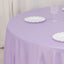Lamour Satin 108" Round Tablecloth Lavender Lilac - Durable & Silk-Like Table Cover